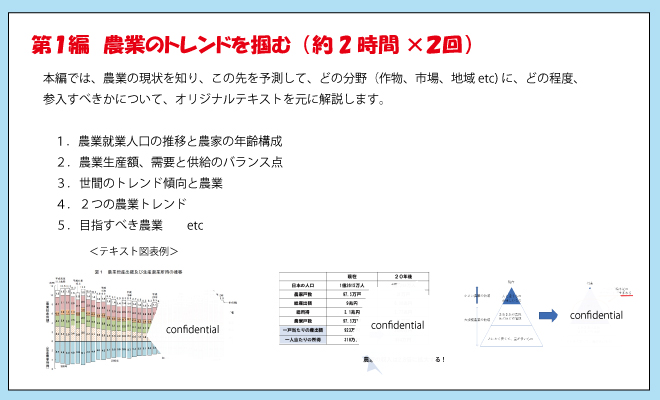 農業経営コース内容